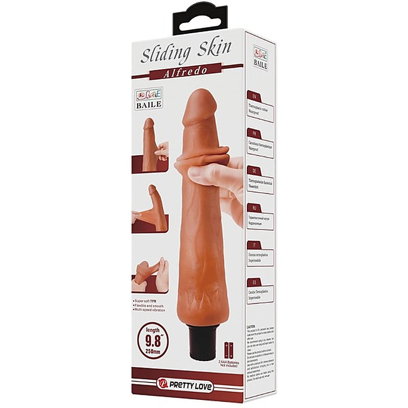Pretty Love Alfredo 9.8 Inch Realistic Vibrating Cock - Vibrating Dildos