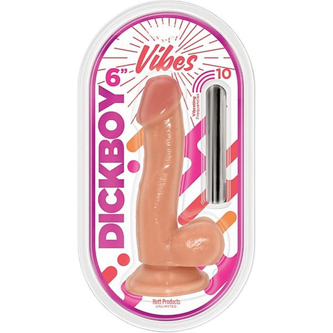 VIBES 6 Inch Vibrating Dildo with Suction Cup - Vibrating Dildos