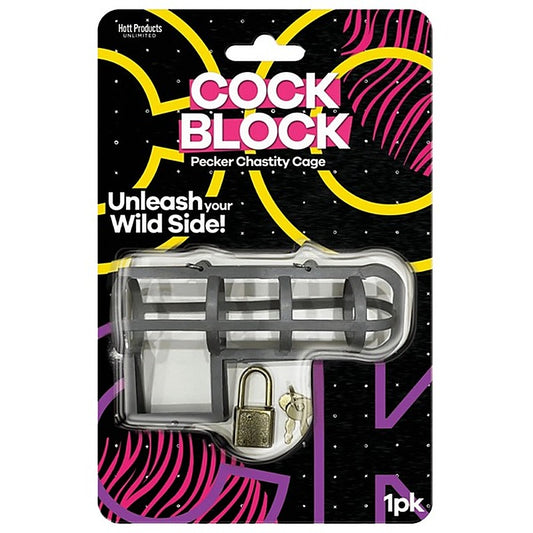 Hott Products Cock Block Pecker Chastity Cage - Party Gifts and Novelties