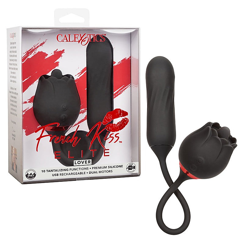 California Exotics Elite Lover Clitoral Vibrator Black - Clit Ticklers and Pulsators