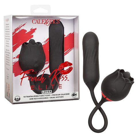 California Exotics Elite Lover Clitoral Vibrator Black - Clit Ticklers and Pulsators
