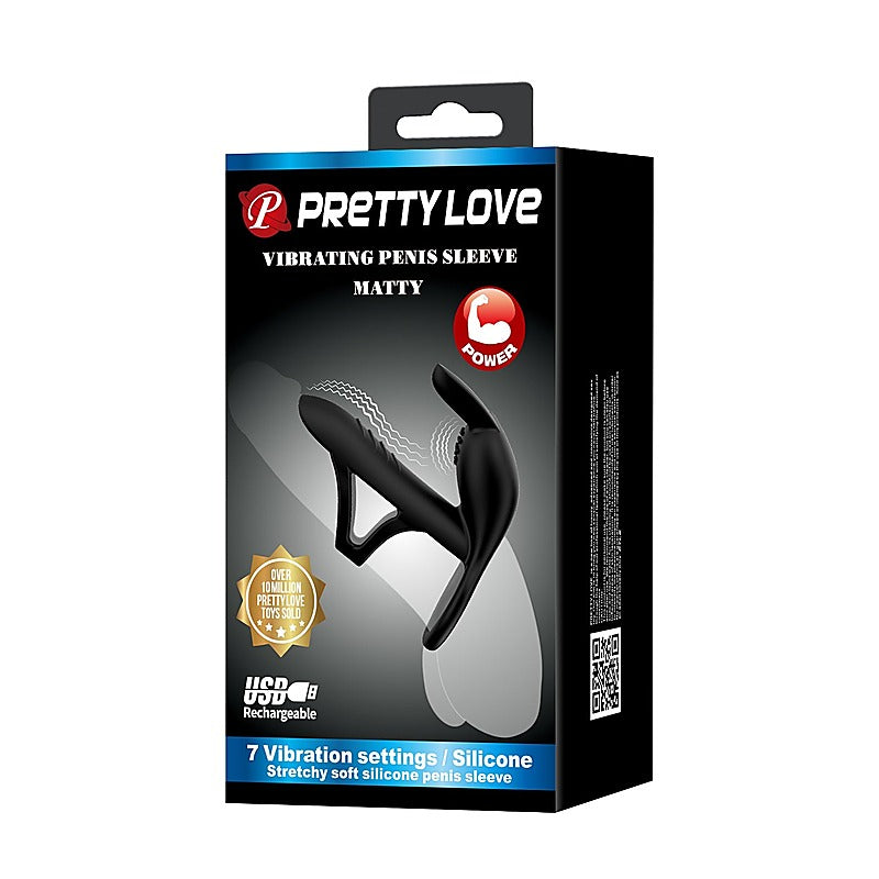 Pretty Love Matty Vibrating Mens Penis Sleeve by Baile - Penis Sleeves and Extenders