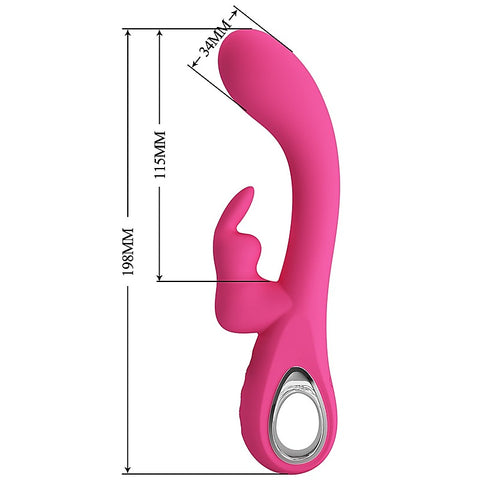 Pretty Love Novak 12 Functions Rabbit Vibrator by Baile - Rabbit Vibrators