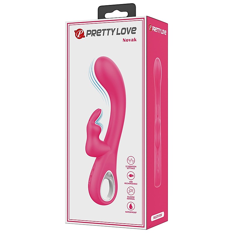 Pretty Love Novak 12 Functions Rabbit Vibrator by Baile - Rabbit Vibrators