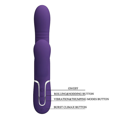 Mariana 4 in 1 Multi Function Rabbit Vibrator by Baile - Rabbit Vibrators