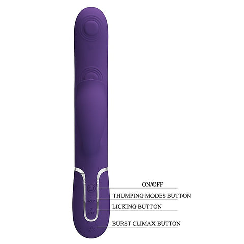 Pretty Love Gigi 3 in1 Multi Function Rabbit Massager - Rabbit Vibrators