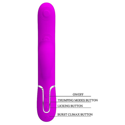 Pretty Love Gigi 3 in1 Multi Function Rabbit Massager - Rabbit Vibrators