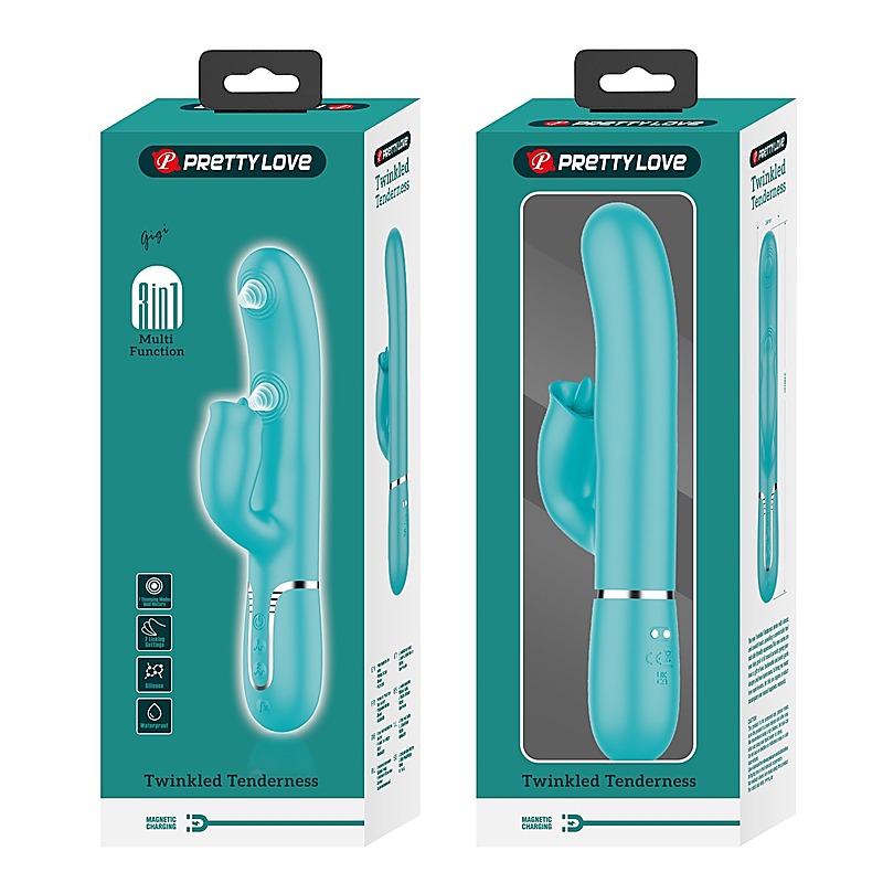 Pretty Love Gigi 3 in1 Multi Function Rabbit Massager - Rabbit Vibrators