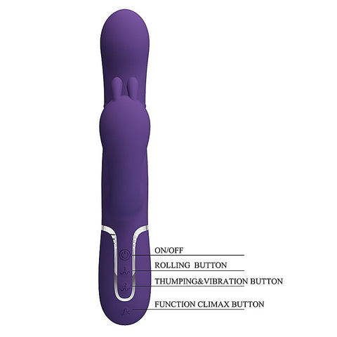 Pretty Love Cammy 4 in 1 Triple Rabbit Vibrator by Baile - Rabbit Vibrators