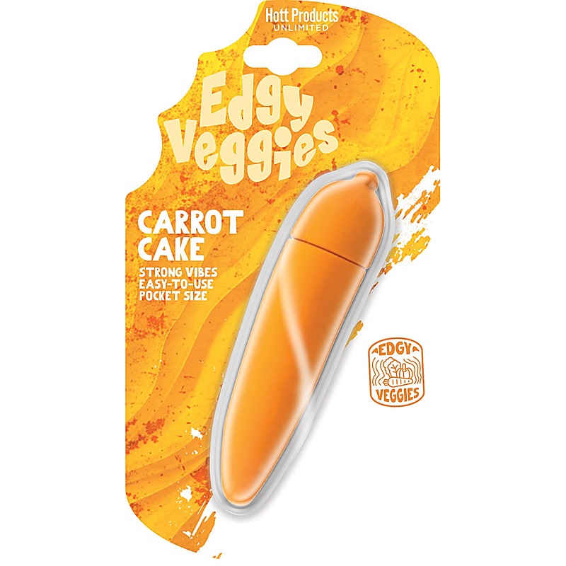 Edgy Veggies Carrot Shaped Bullet Vibrator by Hott Products - Bullet Vibrators