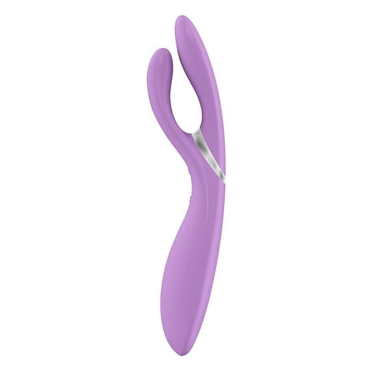 OVO E6 Rechargeable Flexible Rabbit Vibrator Rose - Rabbit Vibrators