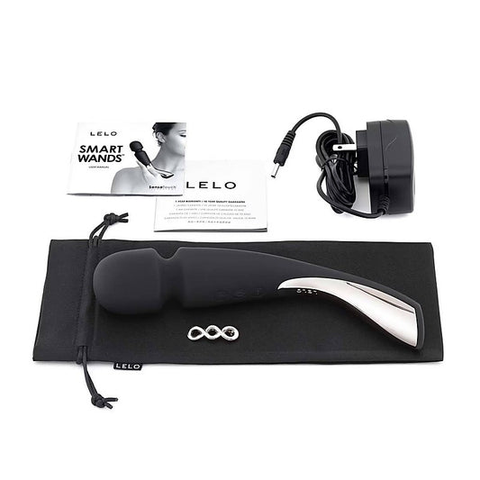 Lelo Smart Body Wand Massager Medium Black - Body Wands