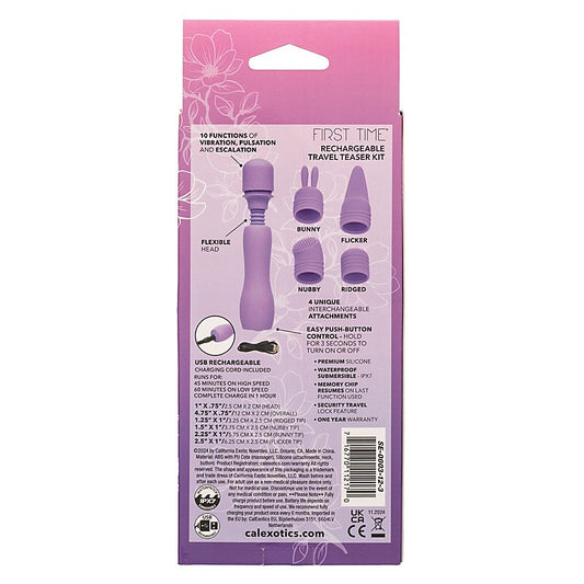CalExotics First Time Rechargeable Travel Teaser Kit - Sex Kits