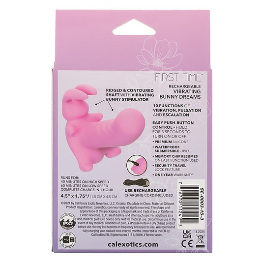 First Time Rechargeable Vibrating Bunny Dreams - Clit Ticklers and Pulsators