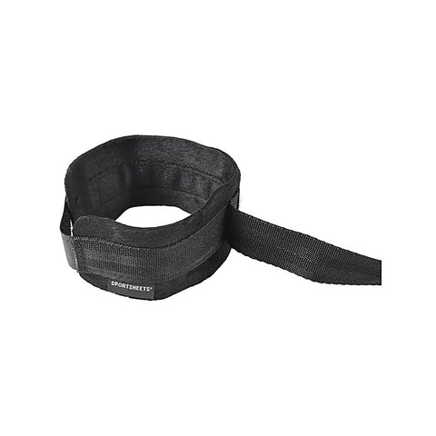 Velvet Noir Adjustable Hog Tie and Cuff Set by Sportsheets - Cuffs And Restraints
