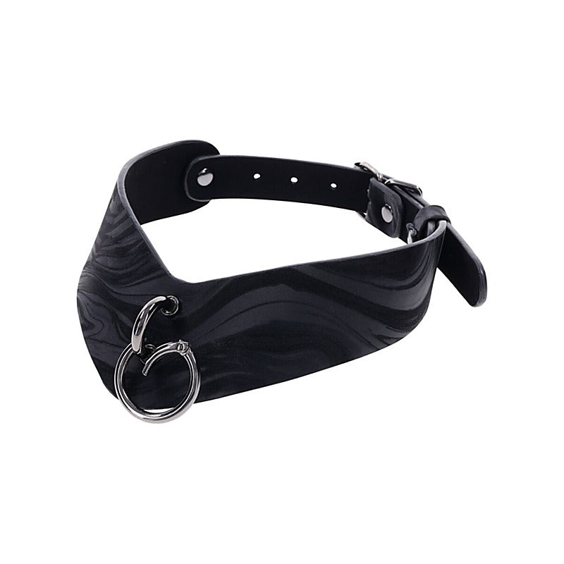Velvet Noir Collar and Removable Clamps by Sportsheets - Collars and Leads