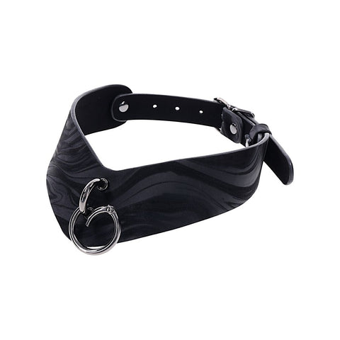 Velvet Noir Collar and Removable Clamps by Sportsheets - Collars and Leads
