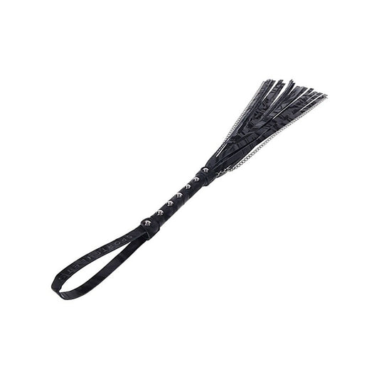Sportsheets Velvet Noir Chain BDSM Play Flogger - Whips And Crops