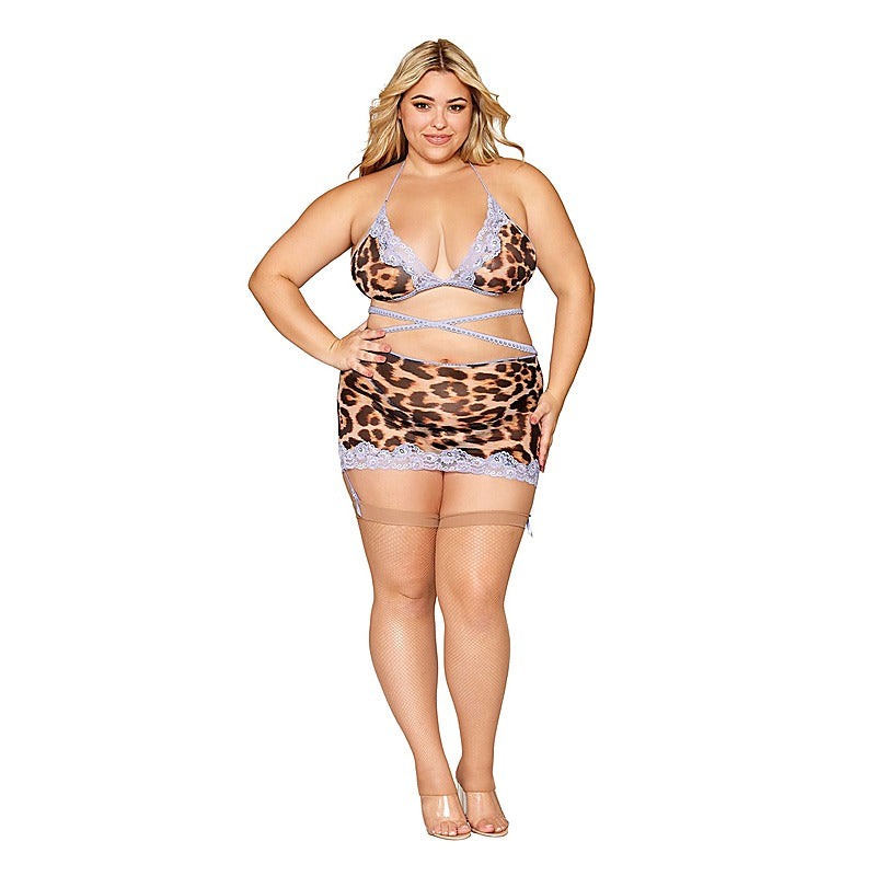 Women's Bralette, Garter Skirt & G-String - Bras and Bra Sets
