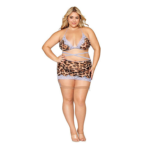 Women's Bralette, Garter Skirt & G-String - Bras and Bra Sets
