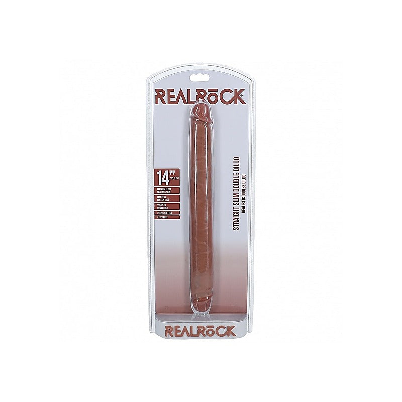 REALROCK 35 cm Slim Double Ender by Shots Toys - Double Ender