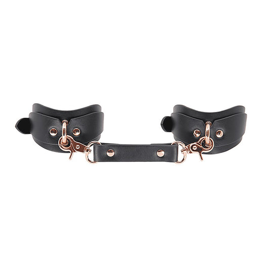 Love In Leather Shaped Bondage Ankle Cuffs - Collars and Leads