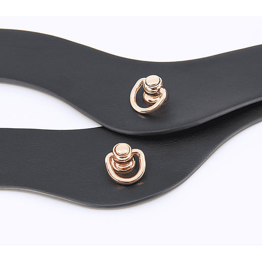 Love In Leather Double Strap Bondage Collar