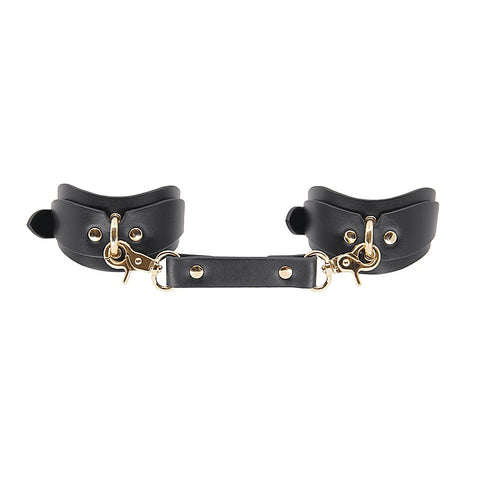 Shaped BDSM Play Wrist Cuffs by Love In Leather - Cuffs And Restraints