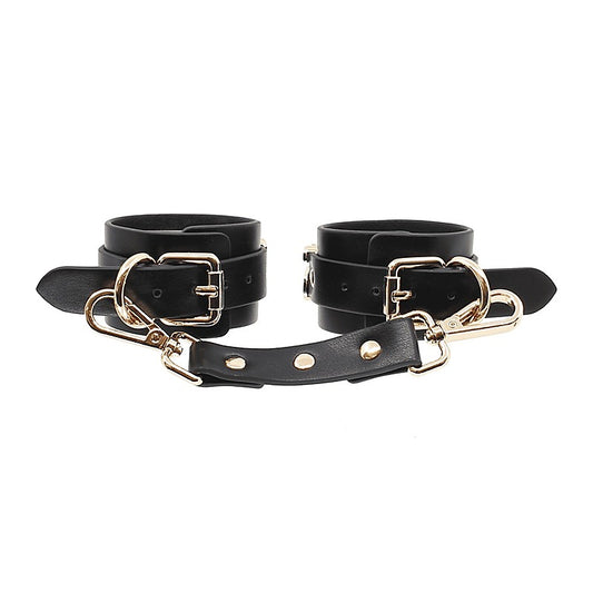 Love In Leather Yes Sir Faux Leather Wrist Cuffs