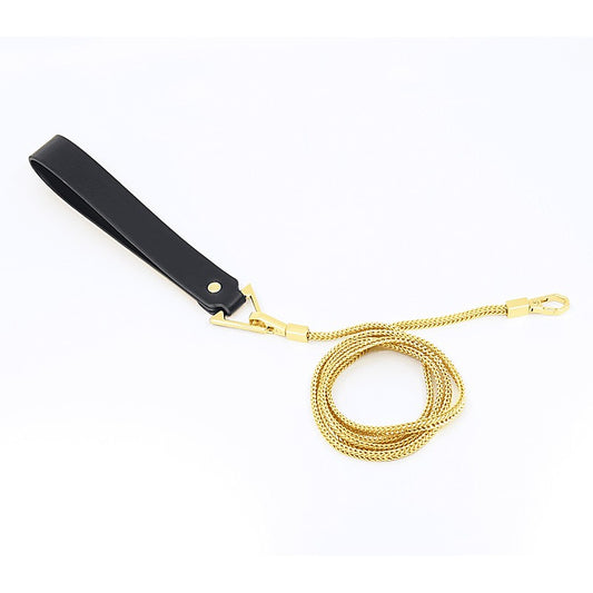 Love In Leather Fetish Play Snake Chain Lead - Collars and Leads