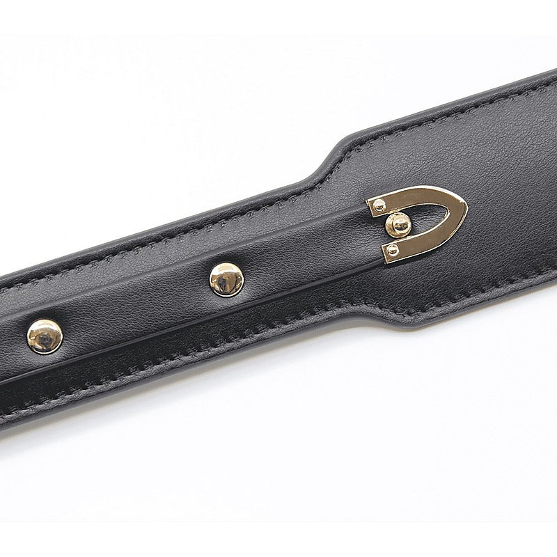 BDSM Paddle With Coloured Hardware by Love In Leather - Paddles And Slappers