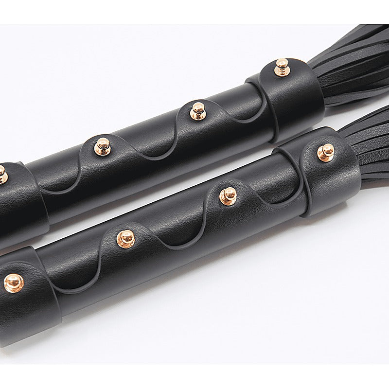 BDSM Flogger With Coloured Hardware by Love In Leather - Whips And Crops