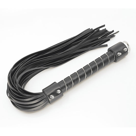 Love In Leather BDSM Flogger with Chain Detail - Whips And Crops