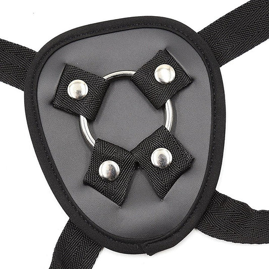 Love In Leather Adjustable Strap On With Back Support - Strap On Sextoys