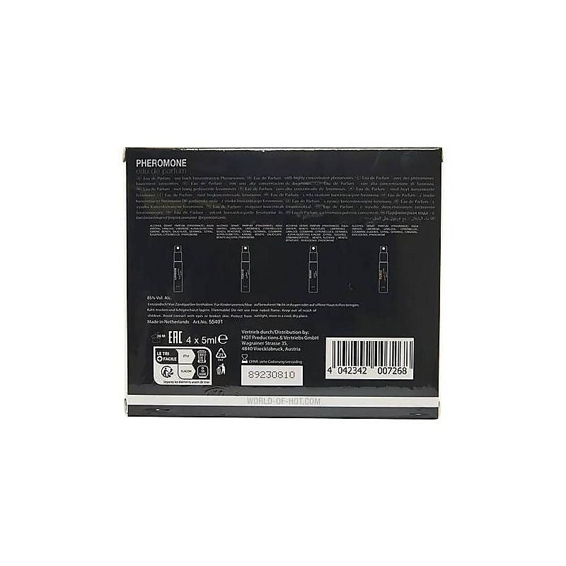 HOT Pheromone 4 Pack Perfume Tester Box by Hot Ero - Sex Pheromones and Perfumes