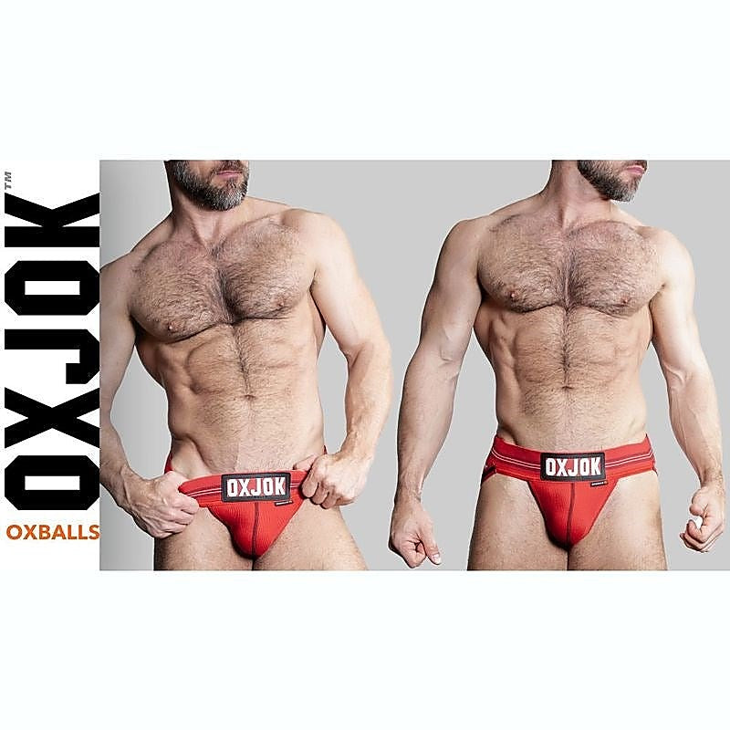 Oxballs Slingjock Upthrust Slider-Strap Jock Red Hot - Jocks and G-Strings