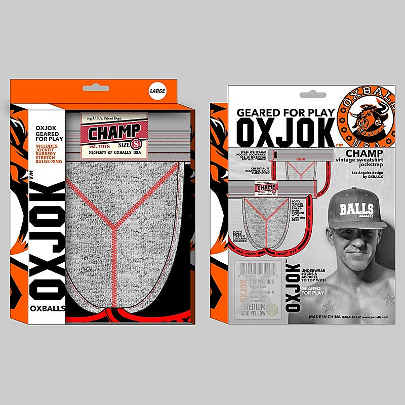 Champ Vintage Jockstrap Heather by OxBalls - Jocks and G-Strings