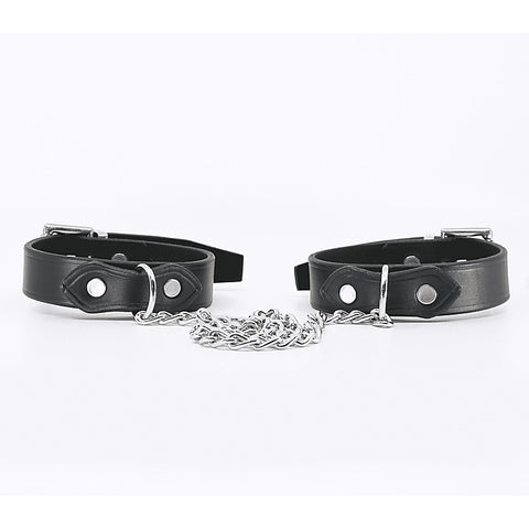 Bondage Leather Ankle Restraints by Love In Leather - Cuffs And Restraints