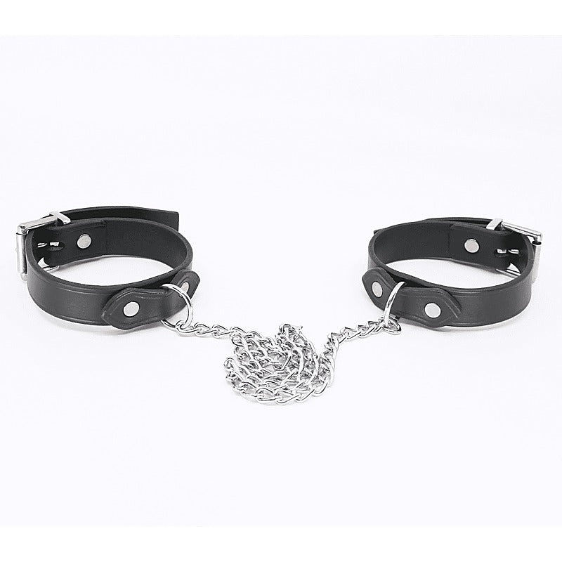 Bondage Leather Ankle Restraints by Love In Leather - Cuffs And Restraints