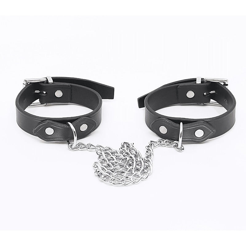 Bondage Leather Ankle Restraints by Love In Leather - Cuffs And Restraints