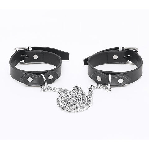 Bondage Leather Ankle Restraints by Love In Leather - Cuffs And Restraints