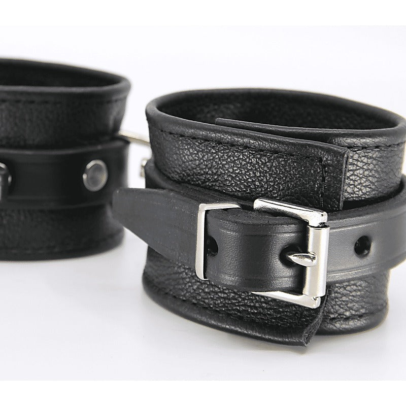 Soft Grained Leather Ankle Restraints by Love In Leather - Cuffs And Restraints