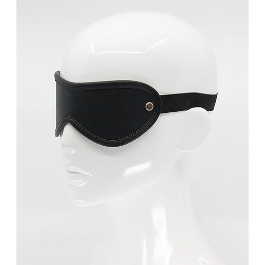 Love In Leather Blindfold with Coloured Hardware - Masks And Blindfolds