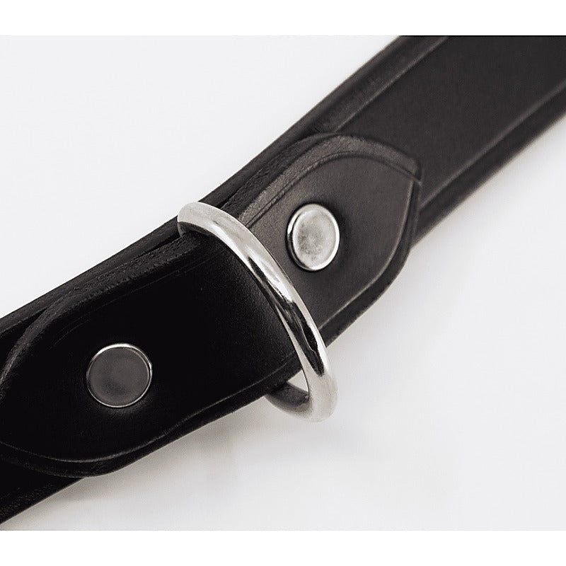 Unlined Italian Leather BDSM Collar by Love In Leather - Collars and Leads