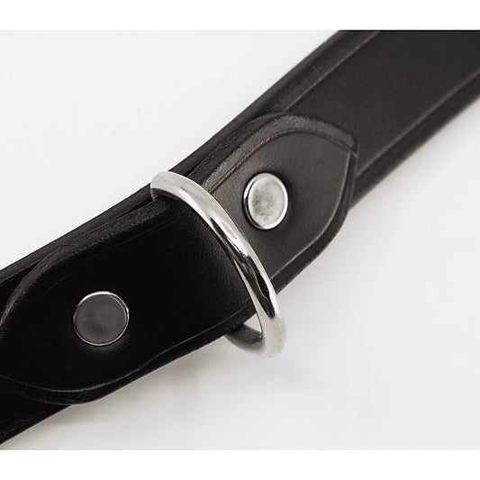 Unlined Italian Leather BDSM Collar by Love In Leather - Collars and Leads
