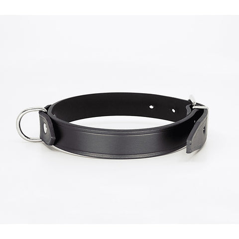 Unlined Italian Leather BDSM Collar by Love In Leather - Collars and Leads