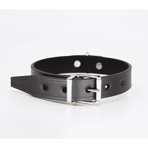 Unlined Italian Leather BDSM Collar by Love In Leather - Collars and Leads