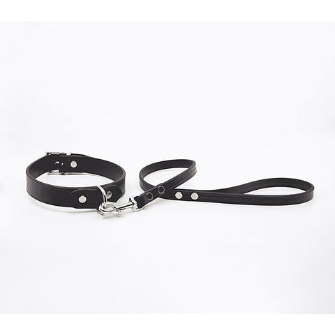 Unlined Italian Leather BDSM Collar by Love In Leather - Collars and Leads