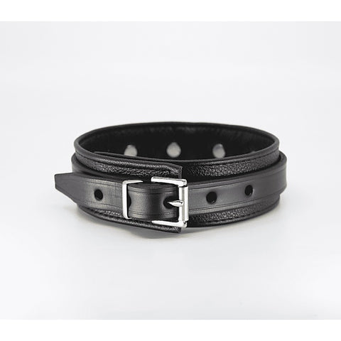 Flat & Grained Italian Leather Collar by Love In Leather - Collars and Leads