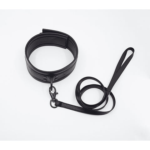 Faux Leather Collar & Lead Set by Love In Leather - Collars and Leads